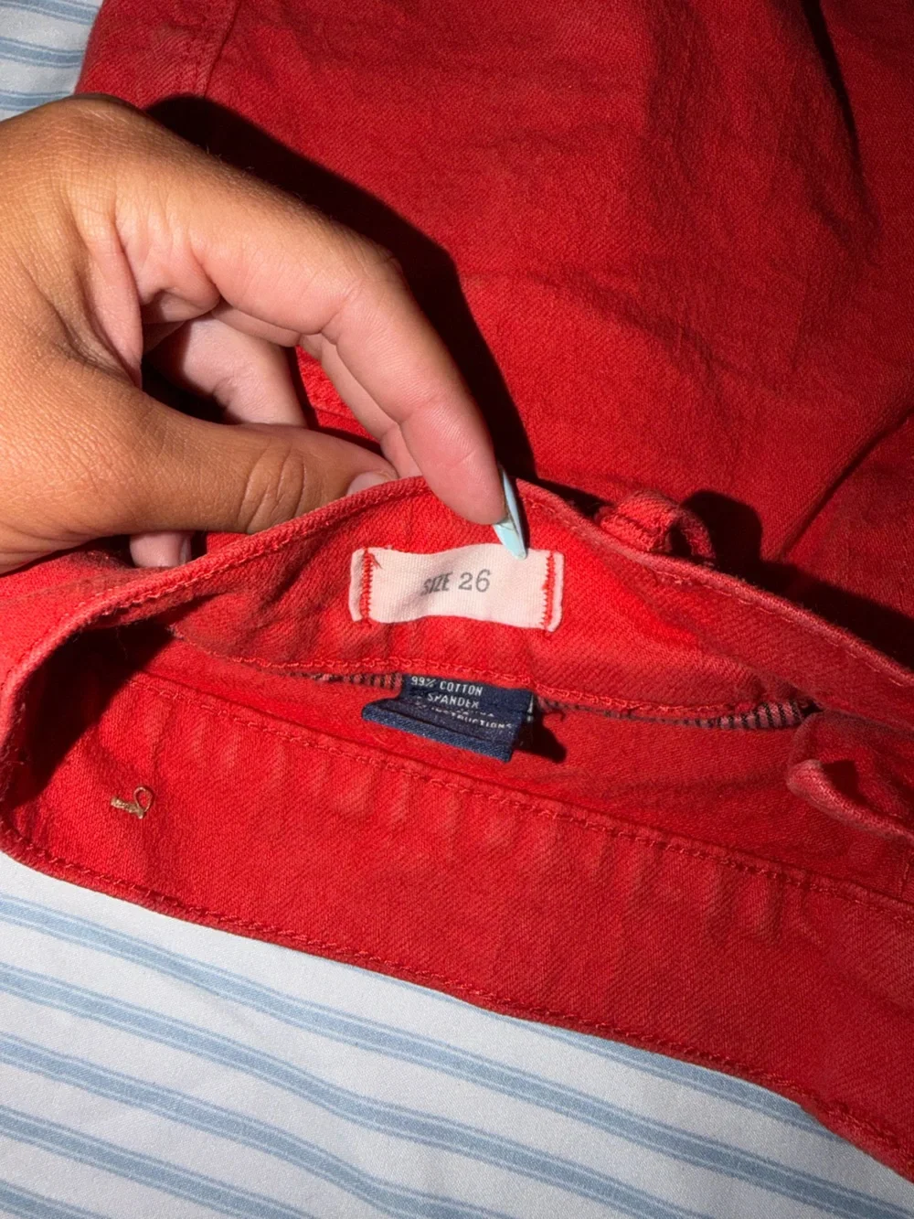 Madewell Red Denim Jean Shorts